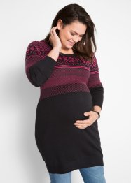 Robe de grossesse en maille à motif norvégien, bpc bonprix collection