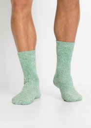 Thermo Frottee Socken mit Bio-Baumwolle (4er Pack), bpc bonprix collection
