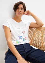 T-shirt avec fleurs de pissenlit, RAINBOW