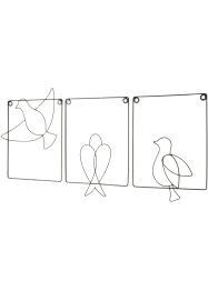 Wanddeko mit Vögeln (3er Pack), bpc living bonprix collection