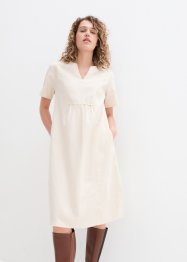 Tunika-Kleid mit Taschen mit Leinen, kniebedeckend, bpc bonprix collection