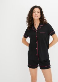 Pyjashort avec chemise boutonnée, bpc bonprix collection