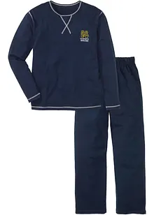 Pyjama aus reiner Baumwolle mit langen Ärmeln., bonprix Pyjama aus reiner Baumwolle mit langen Ärmeln., bonprix