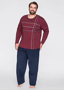 Pyjama mit Baumwolle und langen Ärmeln, bonprix Pyjama mit Baumwolle und langen Ärmeln, bonprix
