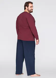 Pyjama mit Baumwolle und langen Ärmeln, bonprix Pyjama mit Baumwolle und langen Ärmeln, bonprix