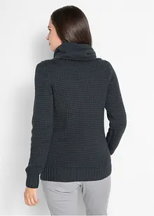 Rollkragenpullover mit Kordeln, bonprix Rollkragenpullover mit Kordeln, bonprix