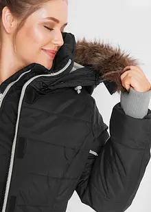 wasserabweisende Funktions-Longjacke in 2-in-1-Optik, gesteppt, bonprix wasserabweisende Funktions-Longjacke in 2-in-1-Optik, gesteppt, bonprix