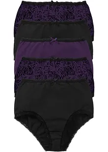 Lot de 5 slips taille haute, bonprix Lot de 5 slips taille haute, bonprix