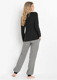 Pyjama avec pantalon en flanelle, bonprix Pyjama avec pantalon en flanelle, bonprix