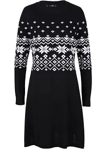 Strickkleid mit Norwegermuster, bonprix Strickkleid mit Norwegermuster, bonprix