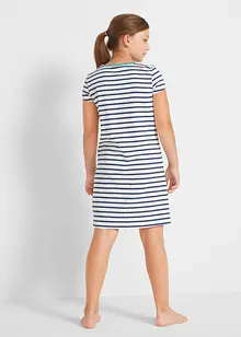 Lot de 2 chemises de nuit manches courtes 100% coton, bonprix Lot de 2 chemises de nuit manches courtes 100% coton, bonprix