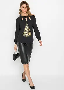 Shirt mit Weihnachtsmotiv, BODYFLIRT boutique Shirt mit Weihnachtsmotiv, BODYFLIRT boutique