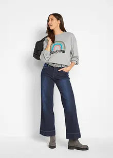 Jean large taille mi-haute, extensible, bonprix Jean large taille mi-haute, extensible, bonprix