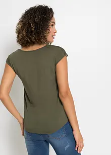 Shirt mit Spitzeneinsatz, bonprix Shirt mit Spitzeneinsatz, bonprix