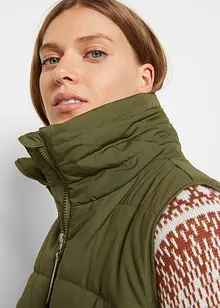 Longue doudoune sans manches à col montant, bonprix Longue doudoune sans manches à col montant, bonprix