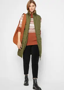 Longue doudoune sans manches à col montant, bonprix Longue doudoune sans manches à col montant, bonprix