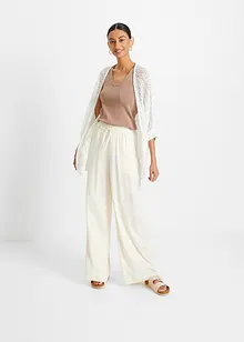 Gilet long en maille ajourée, bonprix Gilet long en maille ajourée, bonprix