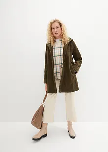 Warmer Cord-Parka mit Teddy-Futter in der Kapuze, in A-Linie, bonprix Warmer Cord-Parka mit Teddy-Futter in der Kapuze, in A-Linie, bonprix