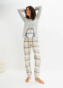 Pyjama avec pantalon en flanelle, bonprix Pyjama avec pantalon en flanelle, bonprix