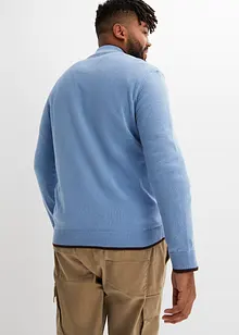 Troyer Pullover mit recycelter Baumwolle, bonprix Troyer Pullover mit recycelter Baumwolle, bonprix