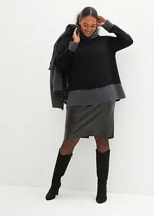 Trendiger Lederimitat-Bleistiftrock, bonprix Trendiger Lederimitat-Bleistiftrock, bonprix