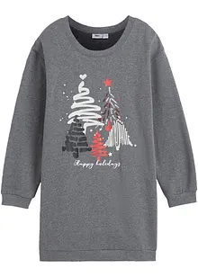 Robe sweat fille avec paillettes, bonprix Robe sweat fille avec paillettes, bonprix