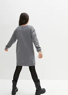 Robe sweat fille avec paillettes, bonprix Robe sweat fille avec paillettes, bonprix