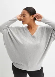 Feinstrickpullover mit Strass-Applikation, bonprix Feinstrickpullover mit Strass-Applikation, bonprix