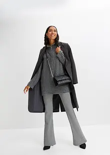 Longpullover mit Zopfmuster, bonprix Longpullover mit Zopfmuster, bonprix