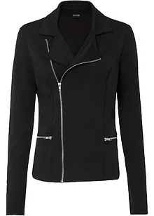 Gilet esprit motard en jersey de viscose mélangée, bonprix Gilet esprit motard en jersey de viscose mélangée, bonprix