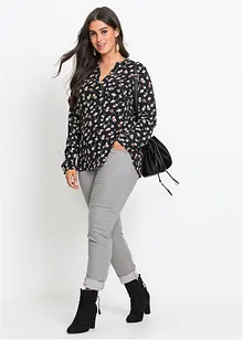 Bluse mit V-Ausschnitt, bonprix Bluse mit V-Ausschnitt, bonprix