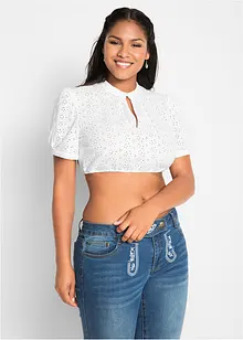 Dirndlbluse mit Lochspitze, bonprix Dirndlbluse mit Lochspitze, bonprix