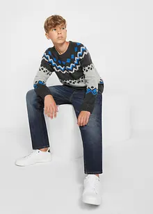 Thermo Slim-Fit-Jeans mit Fleecefutter, Straight, bonprix Thermo Slim-Fit-Jeans mit Fleecefutter, Straight, bonprix