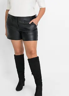 Kurze Lederimitat-Shorts, bonprix Kurze Lederimitat-Shorts, bonprix