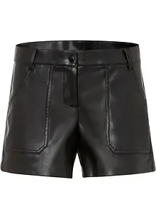 Kurze Lederimitat-Shorts, bonprix Kurze Lederimitat-Shorts, bonprix
