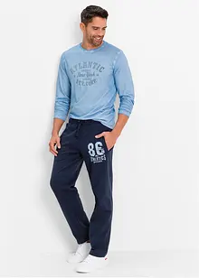 Jogginghose mit sportiven Details aus reiner Bio-Baumwolle, bonprix Jogginghose mit sportiven Details aus reiner Bio-Baumwolle, bonprix