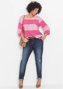 Jean boyfriend taille mi-haute, extensible et confortable, bonprix Jean boyfriend taille mi-haute, extensible et confortable, bonprix