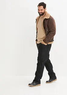 Lederimitat-Jacke mit Teddyfutter, bonprix Lederimitat-Jacke mit Teddyfutter, bonprix