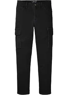 Pantalon slim extensible, jambes droites, avec poches cargo, bonprix Pantalon slim extensible, jambes droites, avec poches cargo, bonprix