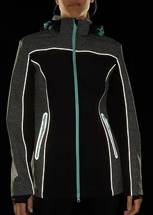 Veste softshell déperlante avec détails réfléchissants, bonprix Veste softshell déperlante avec détails réfléchissants, bonprix