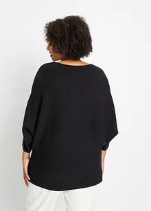 Pull côtelé oversize en viscose mélangée, bonprix Pull côtelé oversize en viscose mélangée, bonprix