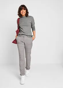 Basic Pullover mit Stehkragen mit recycelter Baumwolle, bonprix Basic Pullover mit Stehkragen mit recycelter Baumwolle, bonprix