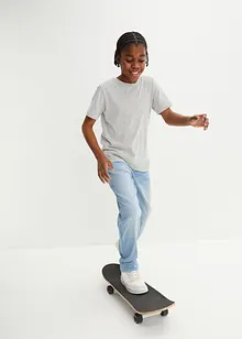 Loose-Fit Stretch-Jeans mit verstellbarem Bund, Straight, bonprix Loose-Fit Stretch-Jeans mit verstellbarem Bund, Straight, bonprix