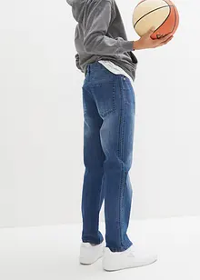 Loose-Fit Stretch-Jeans mit verstellbarem Bund, Straight, bonprix Loose-Fit Stretch-Jeans mit verstellbarem Bund, Straight, bonprix