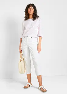 Pantalon 7/8 en bengaline avec taille élastiquée, bonprix Pantalon 7/8 en bengaline avec taille élastiquée, bonprix