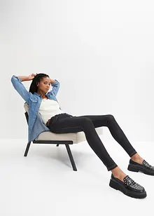 Leggings in Jeansoptik aus Baumwoll-Mix, bonprix Leggings in Jeansoptik aus Baumwoll-Mix, bonprix
