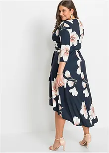 Vokuhila-Kleid aus Jersey mit Bindeband, bonprix Vokuhila-Kleid aus Jersey mit Bindeband, bonprix