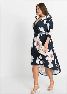 Vokuhila-Kleid aus Jersey mit Bindeband, bonprix Vokuhila-Kleid aus Jersey mit Bindeband, bonprix