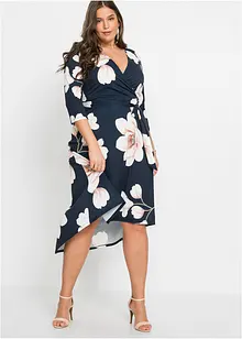 Vokuhila-Kleid aus Jersey mit Bindeband, bonprix Vokuhila-Kleid aus Jersey mit Bindeband, bonprix