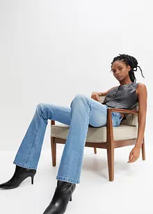 Jean flare taille mi-haute, extensible, bonprix Jean flare taille mi-haute, extensible, bonprix